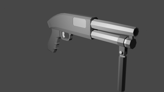 Super Shorty Schrotflinte abgeschnitten Waffe Militär Schuss 3d print model - Mito3D