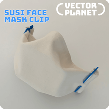 super einfache Gesichtsmaske clip gadget improvisiert wird filter Taschentuch schützen wiederverwendbar Maske Gesicht 3dvscovid19 virus sars 19 covid corona 3d print model - Mito3D