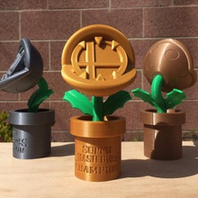 super smash bros piranha bitki kupa oyun geçin mario nintendo 3d print model - Mito3D