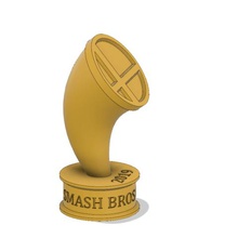 super smash bros trophy game mario nintendo 3d print model - Mito3D