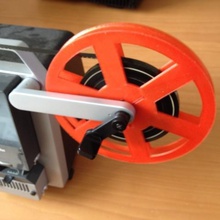 super 8 standard 8mm 16mm film reel generator gadget super8 camera 3d print model - Mito3D