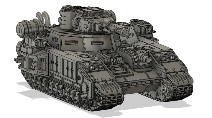 super sol tanque martelo guerra 40k horus heresia imperial guarda astra militarum solar auxilia baneblade pesado maldição jogos lâmina 3d print model - Mito3D