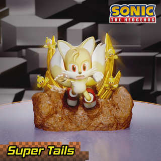 super tails transformed fox sonic hedgehog transformation gold video game mascot collectible stl 3d anime figure 3d print model - Mito3D