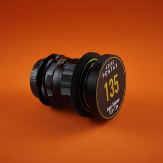 Süper Takumar 135mm odak dişli profesyonel tpu eklemek Asahi Pentax 135 nostaljik lens takip et sinema modu kapağı 3d print model - Mito3D