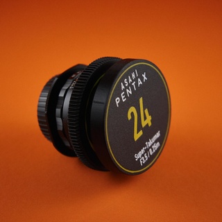 Süper Takumar 24mm odak dişli profesyonel tpu eklemek Asahi Pentax 24 nostaljik lens takip et sinema modu kapağı 3d print model - Mito3D