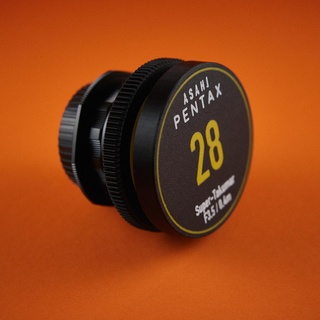 Süper Takumar 28mm odak dişli profesyonel tpu eklemek Asahi Pentax 28 nostaljik lens takip et sinema modu kapağı 3d print model - Mito3D