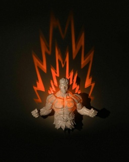 super warrior Home luminária abajur 3d print model - Mito3D