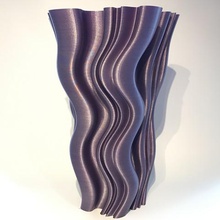 super ondulado vaso a casa é fácil divertido arte brithawkes ondulação pote novo 3d print model - Mito3D