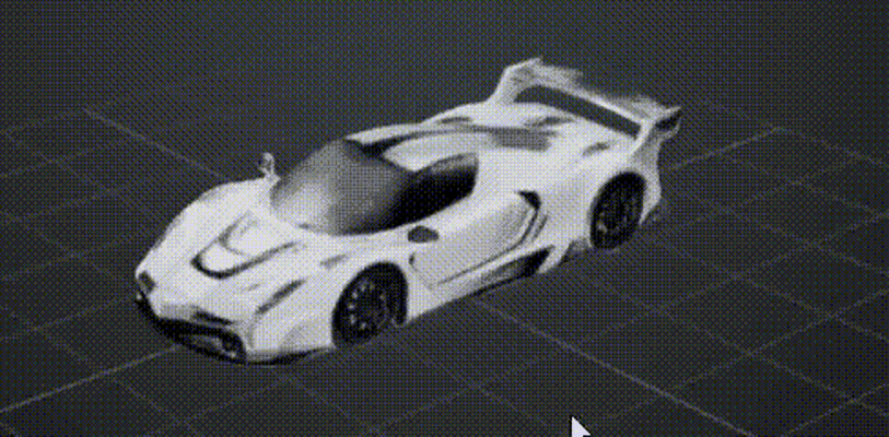 supercar jeu 3d print model - Mito3D