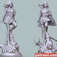 Super Girl 3d print model - Mito3D