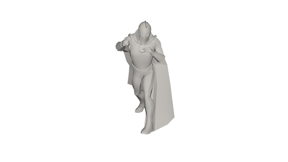 superhero concept statue character art sculpture man woman figure 3d print game model fantasy figurines miniatures ready people monster hero 3d print model - Mito3D