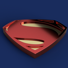 superman-Abzeichen Kunst Münzen Abzeichen superman-logo superman Superheld Mann Stahl dc comics 3d print model - Mito3D