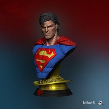 Süpermen Sanat dc çizgi roman adalet lig 3d print model - Mito3D
