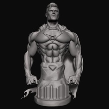 superhombre Arte impresión dc maravilla 3d print model - Mito3D