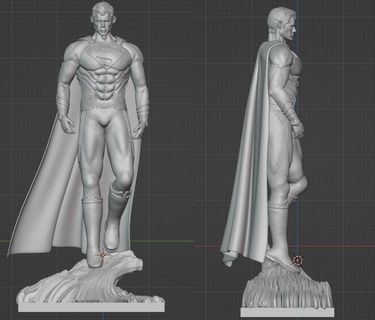 superman toy dc superman man steel hero  3d print model - Mito3D