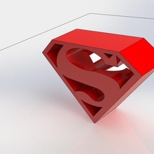 de superman art super-héros dc marvel 3d print model - Mito3D