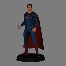 Superman Justice ligue 3d impression dc bandes dessinées Henri caverne zacks prendre plaisir 3d print model - Mito3D
