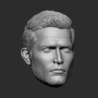 superman - tyler hoechlin head Art action figure and lois 3d print model - Mito3D