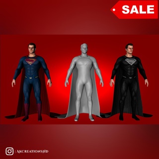 Superman 2022 3d imprimable Henrycavill noir costume mal zacksynder ligue justice Roche blackadam dc Adam rock blackadamrick 3d print model - Mito3D