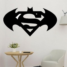 superman batman wall decor mural support key heroes vs super batarang movie cosplay toy 3d print model - Mito3D