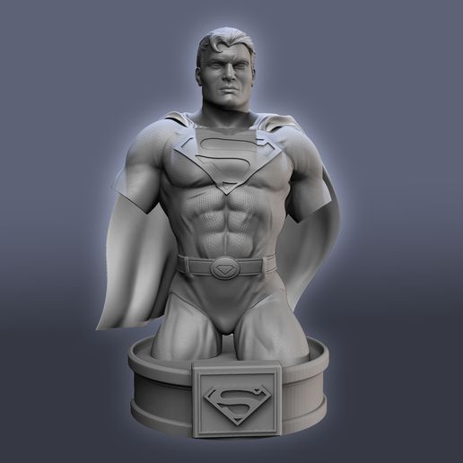 Süpermen büst 3D print model - Mito3D