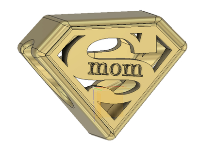 superman charms Jewelry superman charms  3d print model - Mito3D