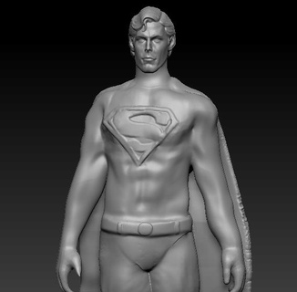 superman christopher reeve classic 80 figure 3d print model - Mito3D