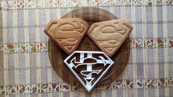superman cookie cutter Home cookie cookie cutter cutter kitchen protonik superman dinner dining room dining  3d print model - Mito3D