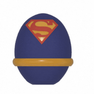 superman easter egg super man holidays chocolate superhero hero 3d print model - Mito3D