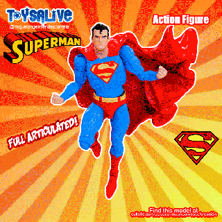 Süpermen tam mafsallı aksiyon şekil Sanat çizgi roman figürleri Toyart fanart DC Çizgi Romanları süper kahramanlar koleksiyon oyuncak Juguete 3d print model - Mito3D