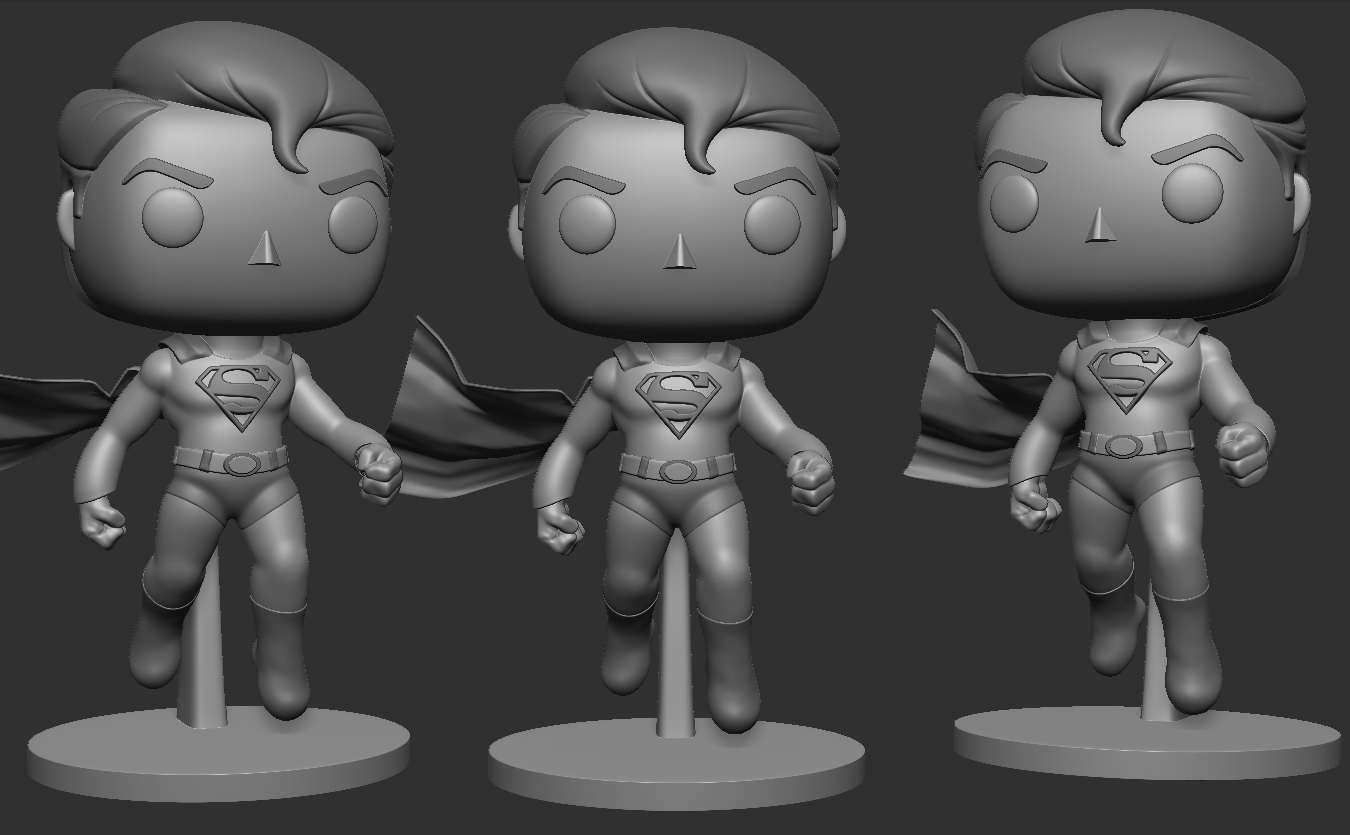 super homen funko pop dc batman heroi arte herói personagem maravilha miniaturas palhaço quadrinho cultura figura funkosuperman esculturas jogos brinquedos 3D print model - Mito3D