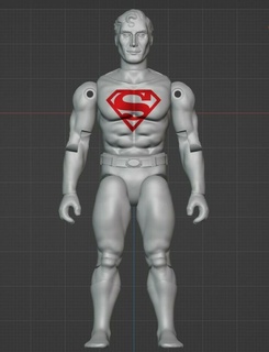 Süpermen gi Joe ring aksiyon şekil Clark Kent Gijoe figürü oring Arah Hasbro Christopher reeve nostaljik mafsallı 3d print model - Mito3D