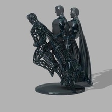 superman gelo de voronoi a arte 3d 3d print model - Mito3D