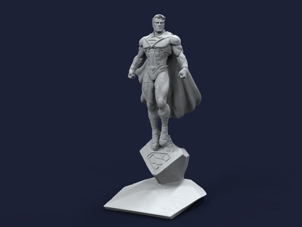superman justice league standing pose henry cavil 3d printing 3dmodel statue miniature action figure dc dccomics 3d print model - Mito3D
