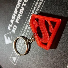 superman key ring dc comics red heroes super marvel avengers 3d print model - Mito3D