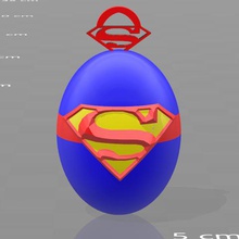 superman key ring game comics chain toys psl superhero art toy 3d print model - Mito3D