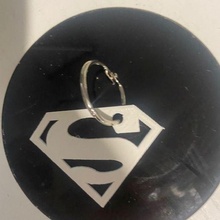 superman keychain key ring 3d print model - Mito3D