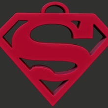 Süpermen anahtarlık gadget Chaveiro dc çizgi roman umut kolye logo sembol ikon Sanat Süper kahraman süper kahramanlar ender Aksesuarlar 3d print model - Mito3D