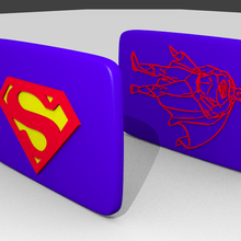 superman keyholder gadget marvel dc keychain hero comic 3d print model - Mito3D