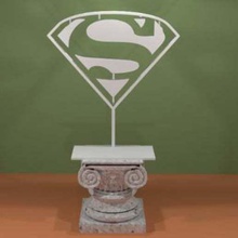 superman logo art signs logos super man sign 3d print model - Mito3D