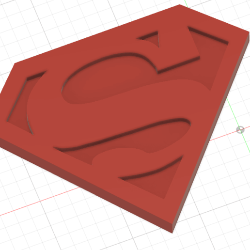 superman logo gadget 3D print model - Mito3D