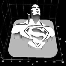 superman-logo clark kent verschiedene superman 3d print model - Mito3D