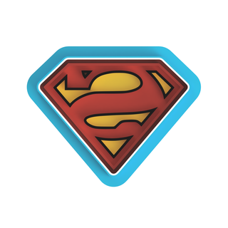 superhombre logo Galleta cortador dc maravilla batman casco hombre araña kalel jorel Clark Kent 3d print model - Mito3D
