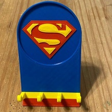 superman phone stand gadget iphone logo mobile 3d print model - Mito3D