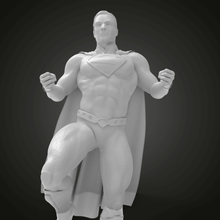 superman pose stand art 3dprintable 3dprinted for3dprint people 3d print model - Mito3D