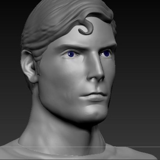 superman reeve bust dc toy super hero christopher comic book movie 3D print model - Mito3D