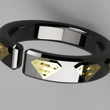 superman anillo de la moda anycubic3d 3d print model - Mito3D