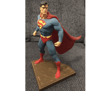 Superman seinfeld Bowen style statue art excité sculpture buste tv soutenir Nouveau rare Noël 3d print model - Mito3D