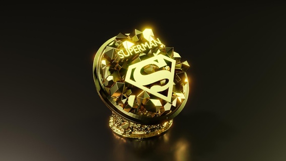 superman statue logo criptonite dc superhero miniatures scifi steel manofsteel 3d print model - Mito3D