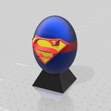 Süpermen süper kahraman yumurta oyun çizgi roman oyuncaklar toplama toplayıcı avenger kahramanlar oyuncak sanatı smack psl 3d print model - Mito3D